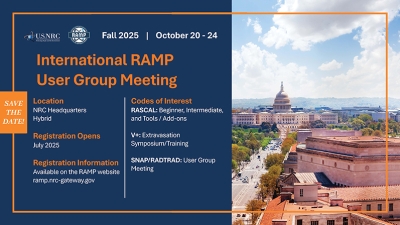 Save the date October 2025 RAMP User Group Meeting