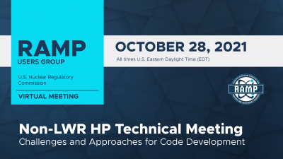 Non-LWR HP Technical Meeting Schedule