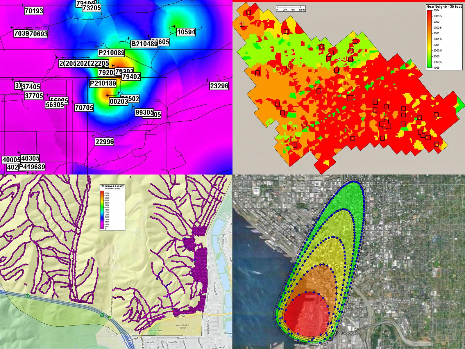 Heat maps generated by VSP.