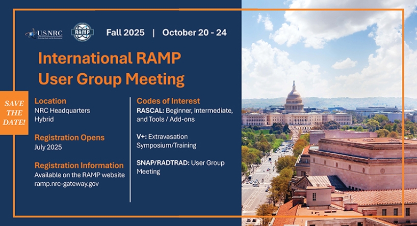 Save the date October 2025 RAMP User Group Meeting