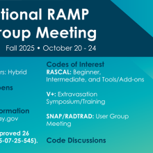 Save the date October 2025 RAMP User Group Meeting