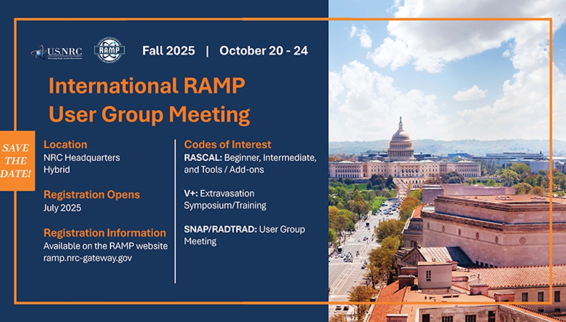 Save the date October 2025 RAMP User Group Meeting